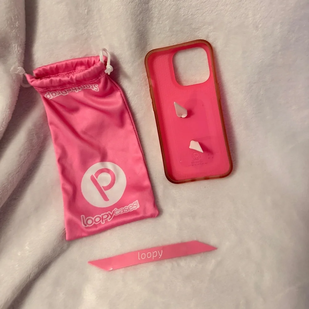 Berry Pink Loopy Case for an iPhone 15 Pro
